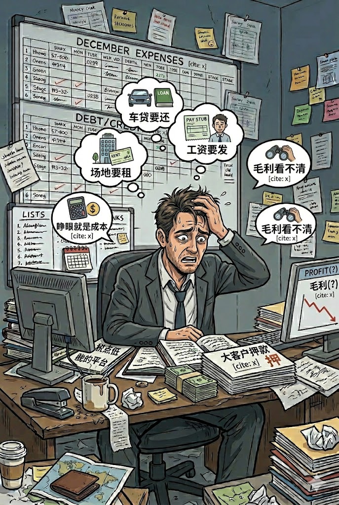 老板:只知钱在往外翻,年底一算全白干