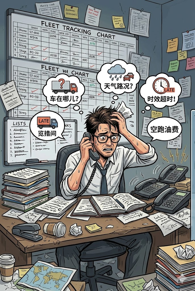 调度:车在哪儿全靠问,空跑油费没人认